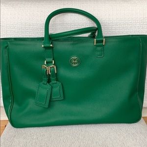 Tory Burch Pebbled Leather Large Tote